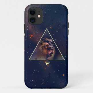 Capa Para iPhone 11 Galaxy Triangle Lion Head - Trendium Authenticatio