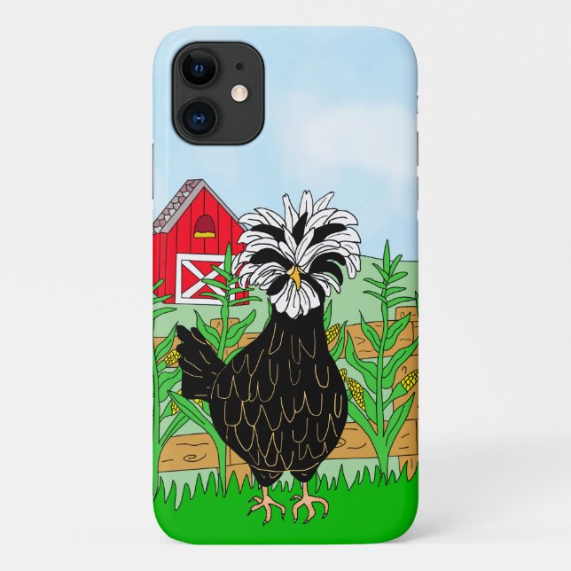 Capa Para iPhone 11 Galinha e Fazenda poloneses (Verso)