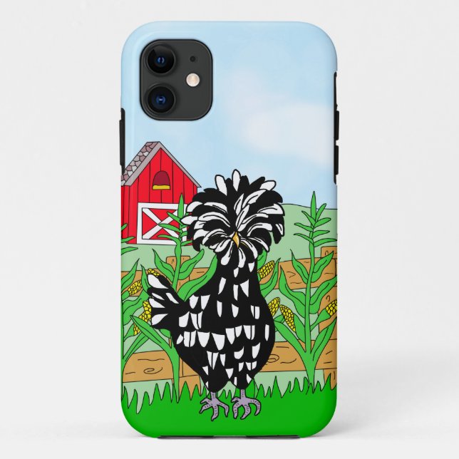Capa Para iPhone 11 Galinha e Fazenda poloneses (Verso)