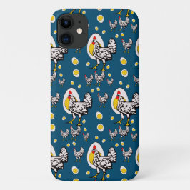 Capa Para iPhone 11 Galinhas Retro