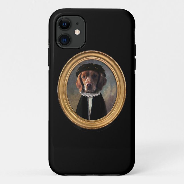 Capa Para iPhone 11 Galsh Springer Spaniel Renaissance - Cão de Pintur (Verso)