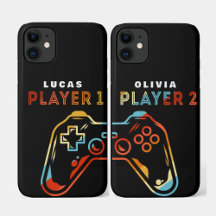 Gamer Player 2 Na moda Preto Correspondente Person