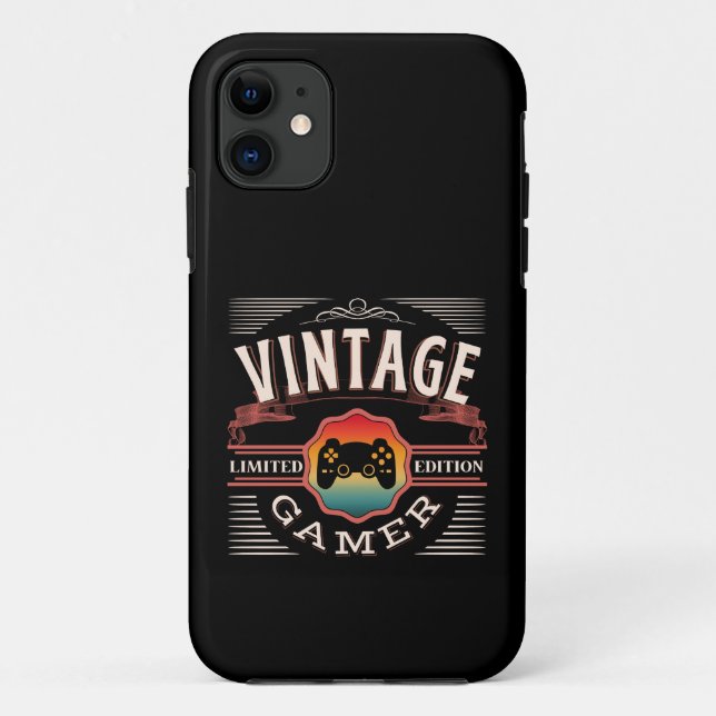 CAPA PARA iPhone 11 GAMER VINTAGE EDIÇÃO LIMITADA (Verso)