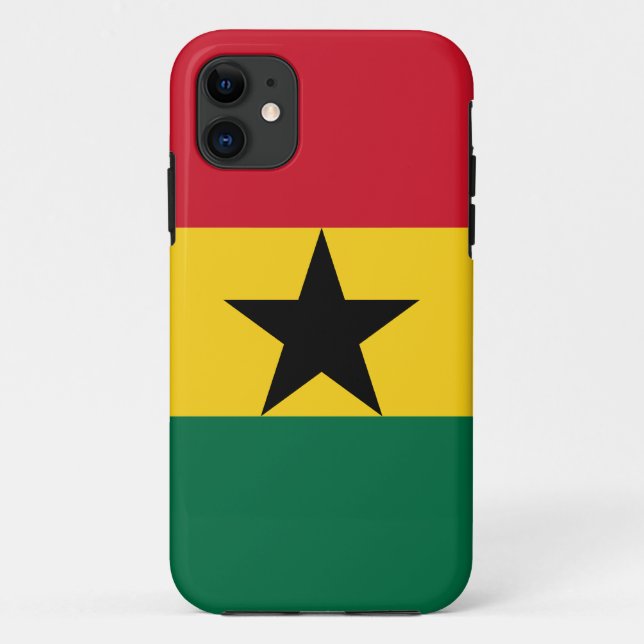 Capa Para iPhone 11 Gana - Bandeira do Gana (Verso)
