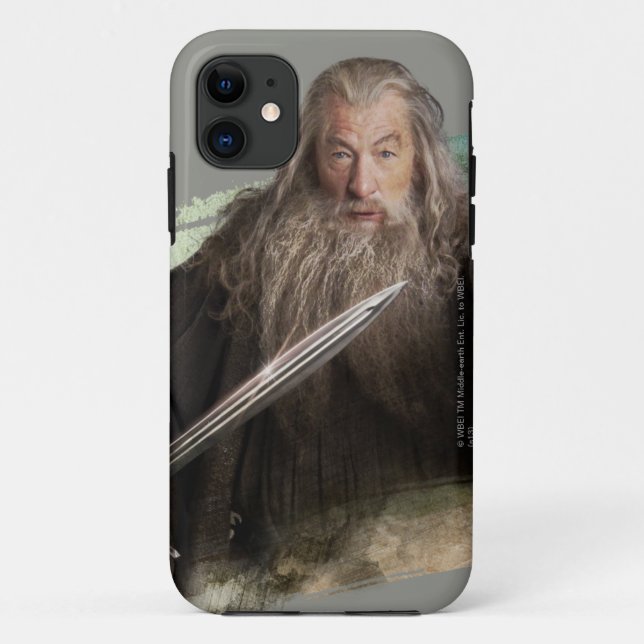Capa Para iPhone 11 Gandalf com Espada (Verso)