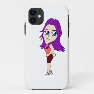 Capa Para iPhone 11 garota chibi com rabo de coelho