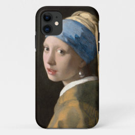 Capa Para iPhone 11 Garota de Vermeer com Pérolas