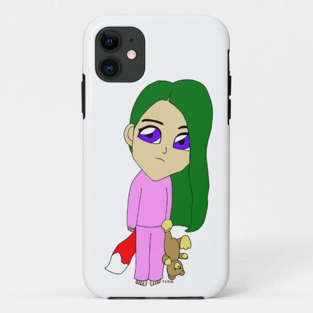 Capa Para iPhone 11 garota foxi chibi (Verso)