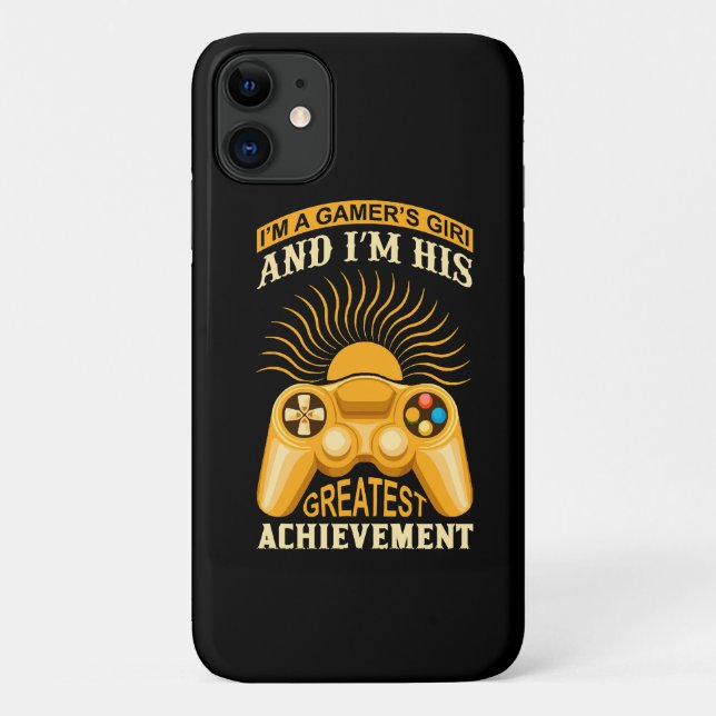 Capa Para iPhone 11 Garota gamer (Verso)