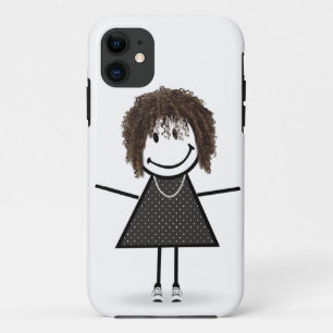Capa Para iPhone 11 Garota Palito de Tênis