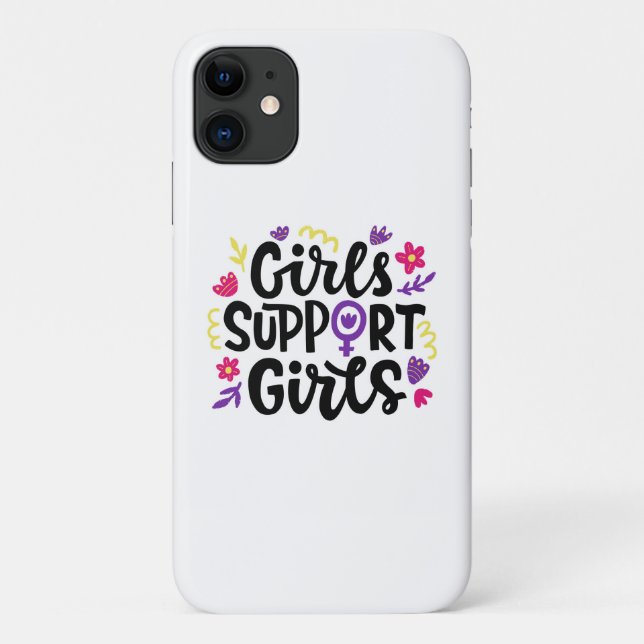 Capa Para iPhone 11 Garotas suportam garotas (Verso)