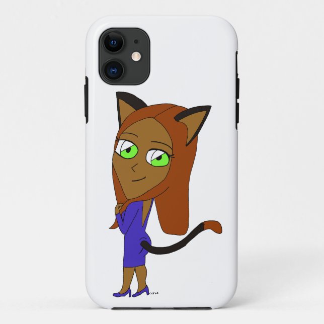 Capa Para iPhone 11 garotinha chibi  (Verso)