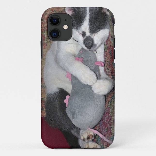 Capa Para iPhone 11 Gatinho Dormindo (Verso)