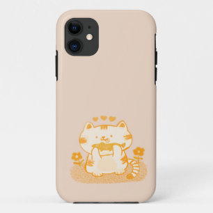Capa Para iPhone 11 Gatinho e peixe