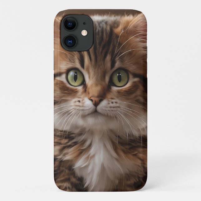 Capa Para iPhone 11 Gatinho Gato (Verso)