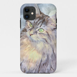 Capa Para iPhone 11 Gatinho Louco E Adorável