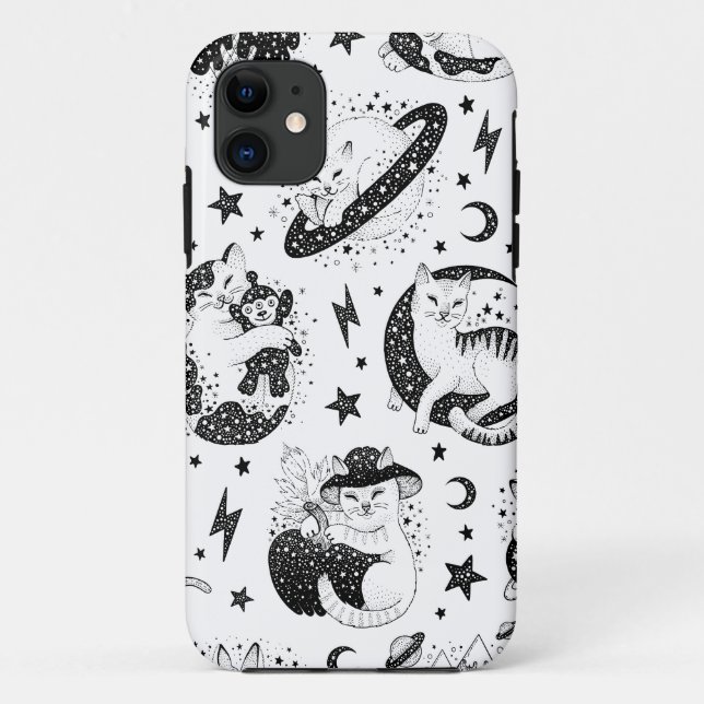 Capa Para iPhone 11 Gatinhos Astro Solar para amantes astrologistas de (Verso)