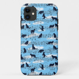 Capa Para iPhone 11 gatinhos musicais