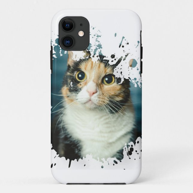 Capa Para iPhone 11 Gato Adorável (Verso)