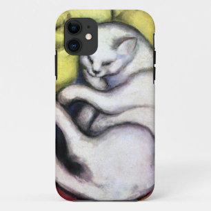 Capa Para iPhone 11 Gato branco, Franz Marc