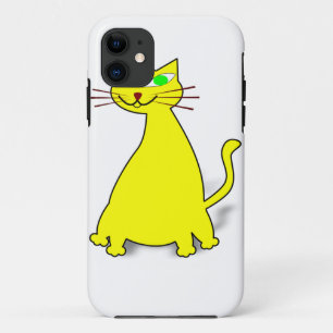 Capa Para iPhone 11 Gato de gordura amarelo
