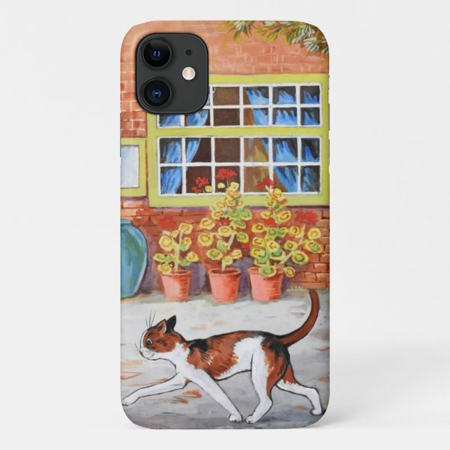 Capa Para iPhone 11 Gato de voga, Louis Wain (Verso)
