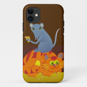 Capa Para iPhone 11 Gato e Rato