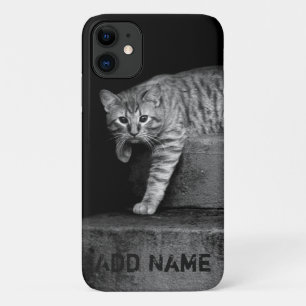 Capa Para iPhone 11 Gato Estragado em Escadas - Personalizável