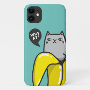 Capa Para iPhone 11 Gato na banana
