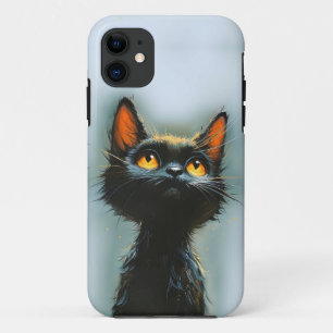 Capa Para iPhone 11 Gato Preto Enfeitiçado