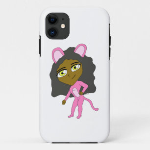 Capa Para iPhone 11 gato rosa