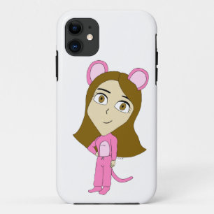Capa Para iPhone 11 gato rosa