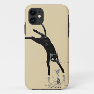 Capa Para iPhone 11 Gato saltando para o Pond, Alexandre Steinlen