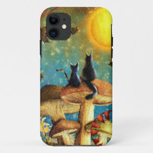 Capa Para iPhone 11 Gatos De Cogumelo