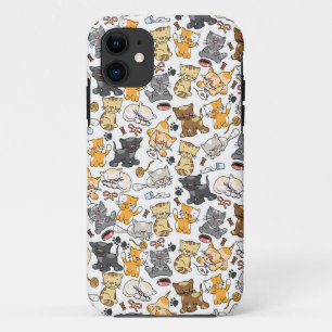 Capa Para iPhone 11 Gatos de Gatinhos Repletos
