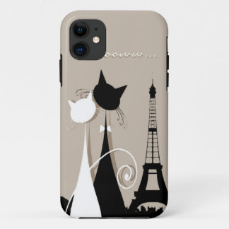 Capa Para iPhone 11 gatos em paris iphone 5 caso