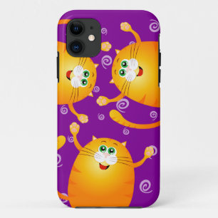 Capa Para iPhone 11 Gatos engraçados, caso do iPhone 5