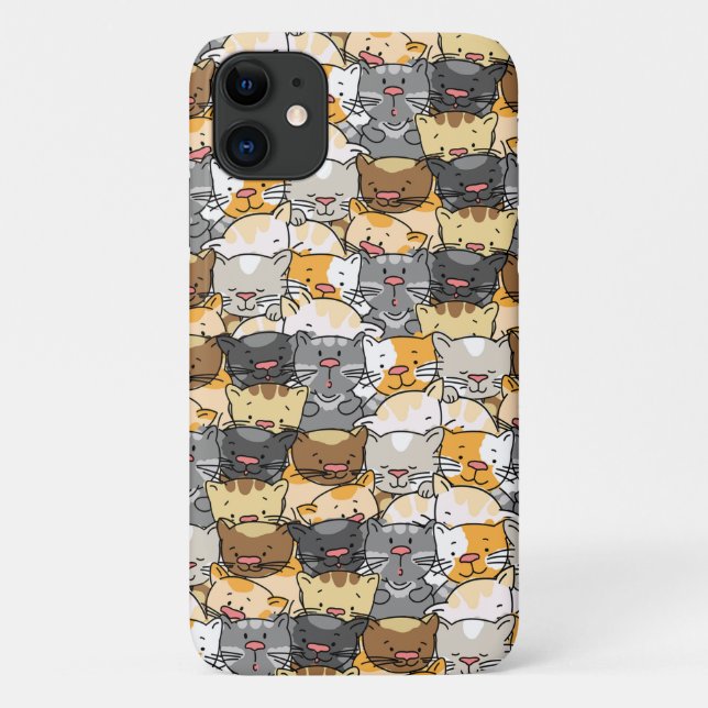 Capa Para iPhone 11 Gatos Fofos Kitty (Verso)