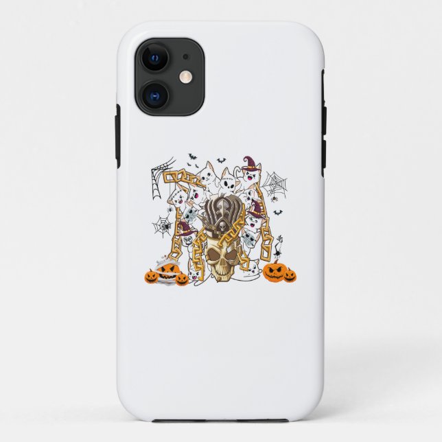 Capa Para iPhone 11 Gatos Mau bonitos e Engraçados (Verso)