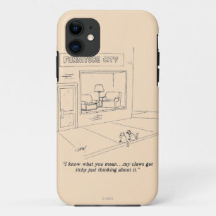 Capa Para iPhone 11 Gatos que agarram a mobília