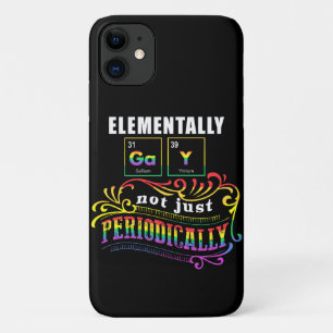 Capa Para iPhone 11 Gay Elementalmente Não Apenas Periodicamente