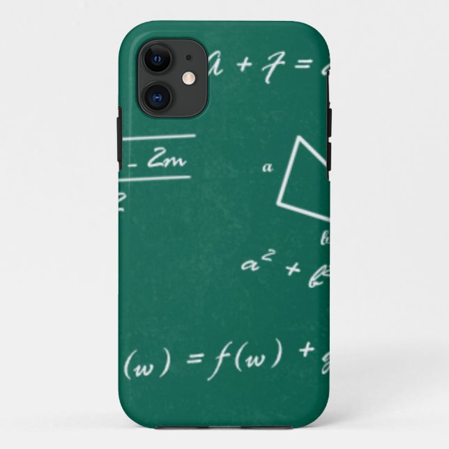 Capa Para iPhone 11 geek de álgebra professor de matemática (Verso)