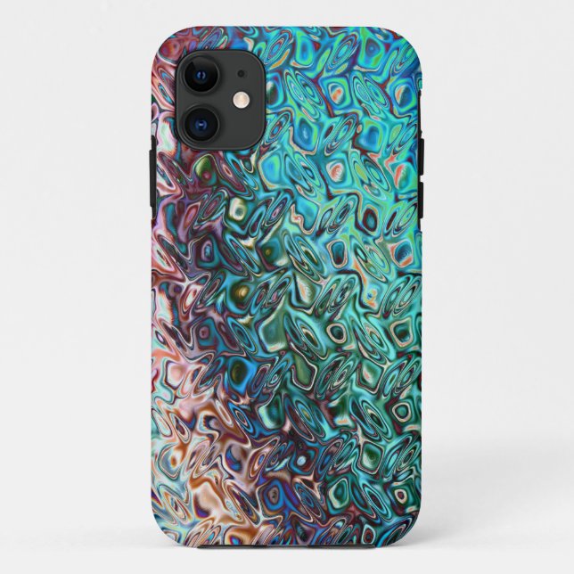 Capa Para iPhone 11 Gel Azul Líquido (Verso)