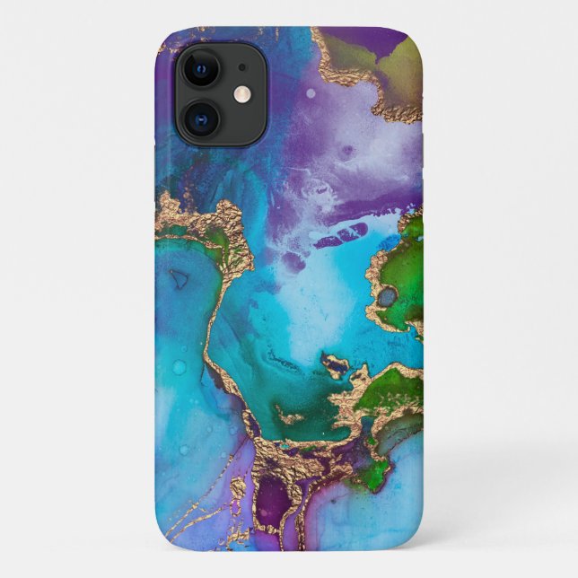 Capa Para iPhone 11 Gelado Célula de Tons de Jewel (Verso)