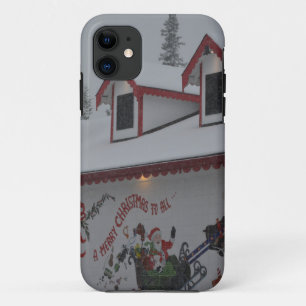 Capa Para iPhone 11 Gelo congelado floco de neve da neve do feriado do