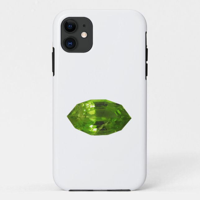 Capa Para iPhone 11 Gemstone Peridot Verde (Verso)
