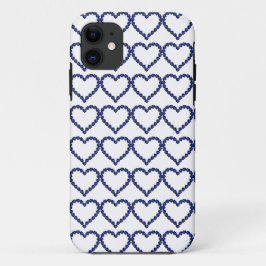 Capa Para iPhone 11 Gemstone Sapphire Blue Heart