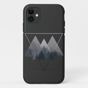 Capa Para iPhone 11 Geometria triângulo Mistura Fores