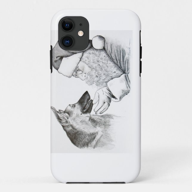 Capa Para iPhone 11 GERMAN SHEPHERD e PAPAIS NOEIS (Verso)