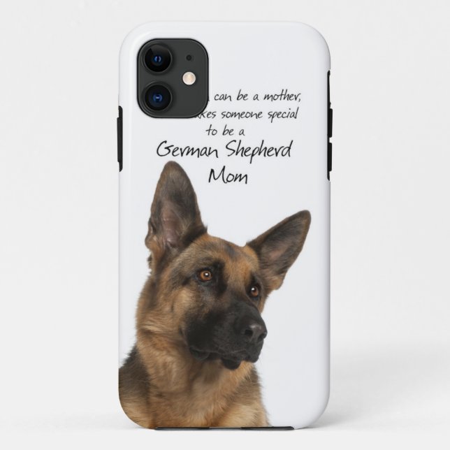 Capa Para iPhone 11 German shepherd Mãe iPhone 5 Case (Verso)